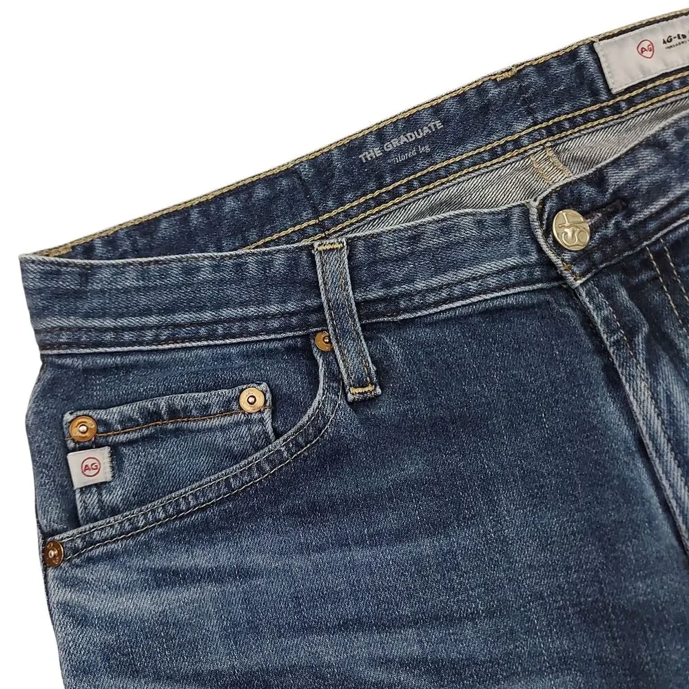 Adriano Goldchmied Jeans Mens 32x31 Blue The Graduate Tailored Fit Stretch Denim